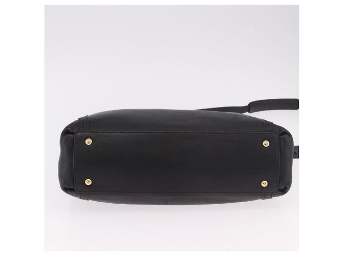 Borsa MCM in Pelle 2way Nera Oro Auth ka4862 Nero D'oro - vista 5