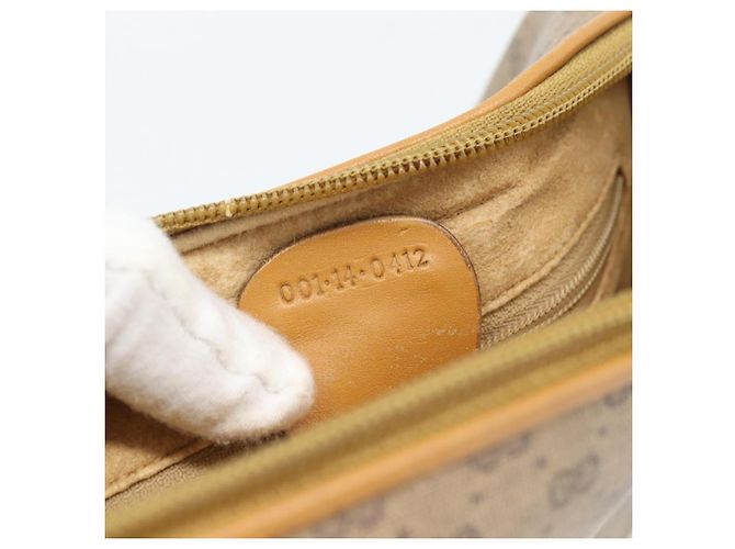 Borsa a Spalla GUCCI Micro GG Supreme PVC Beige Oro 001 14 0412 Auth 189340 D'oro - vista 12