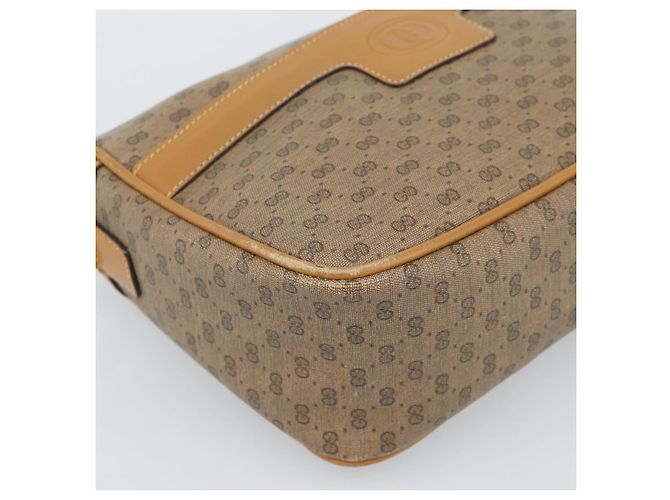 Borsa a Spalla GUCCI Micro GG Supreme PVC Beige Oro 001 14 0412 Auth 189340 D'oro - vista 15