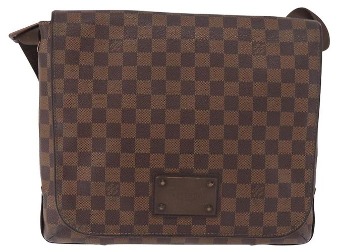 LOUIS VUITTON Borsa a tracolla Damier Ebene Brooklyn MM N51211 LV Auth 184412 - vista 13