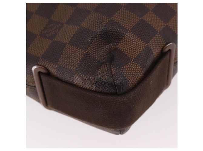 LOUIS VUITTON Borsa a tracolla Damier Ebene Brooklyn MM N51211 LV Auth 184412 - vista 17