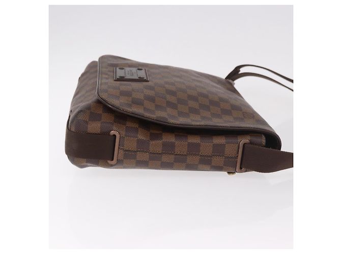 LOUIS VUITTON Borsa a tracolla Damier Ebene Brooklyn MM N51211 LV Auth 184412 - vista 3