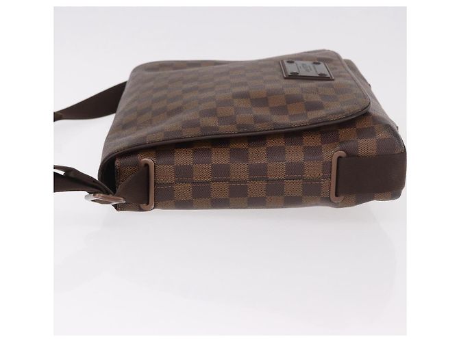 LOUIS VUITTON Borsa a tracolla Damier Ebene Brooklyn MM N51211 LV Auth 184412 - vista 4