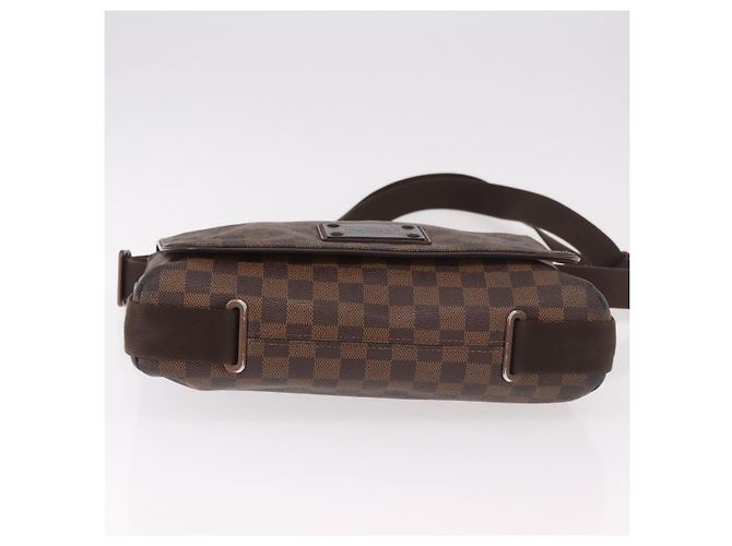 LOUIS VUITTON Borsa a tracolla Damier Ebene Brooklyn MM N51211 LV Auth 184412 - vista 5