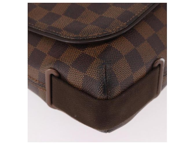 LOUIS VUITTON Borsa a tracolla Damier Ebene Brooklyn MM N51211 LV Auth 184412 - vista 8