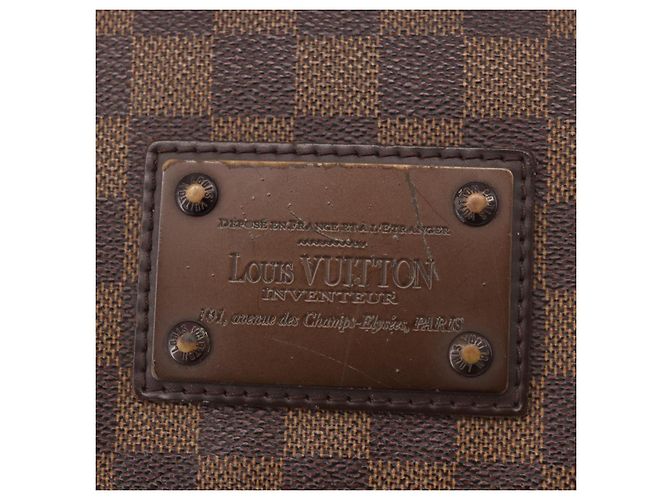 LOUIS VUITTON Borsa a tracolla Damier Ebene Brooklyn MM N51211 LV Auth 184412 - vista 9