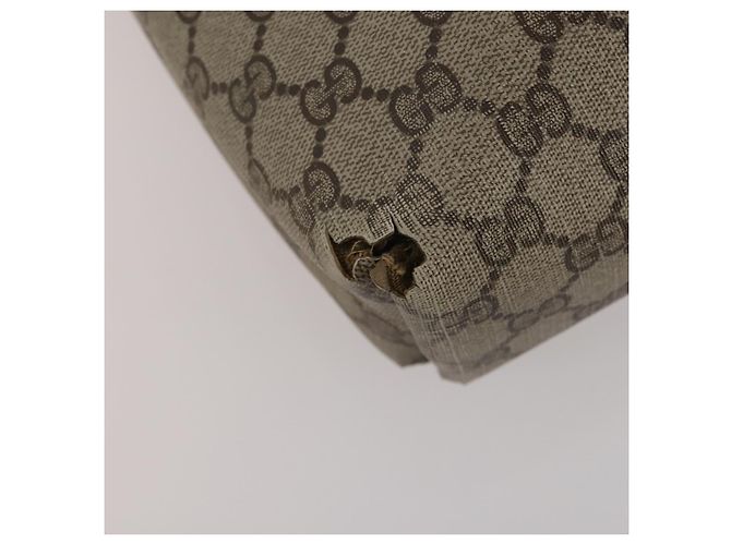 Borsa Tote GUCCI GG Supreme Web Sherry Line PVC 2 Set Beige Auth ti3987 - vista 17