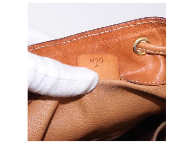 Céline Borsa a Spalla CELINE in Tela Macadam PVC Beige Oro Auth 188399 D'oro - vista 12