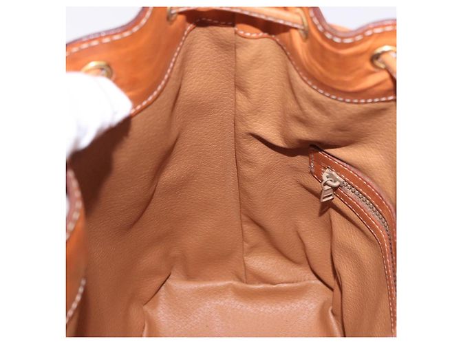 Céline Borsa a Spalla CELINE in Tela Macadam PVC Beige Oro Auth 188399 D'oro - vista 20
