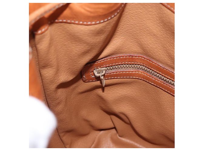 Céline Borsa a Spalla CELINE in Tela Macadam PVC Beige Oro Auth 188399 D'oro - vista 21