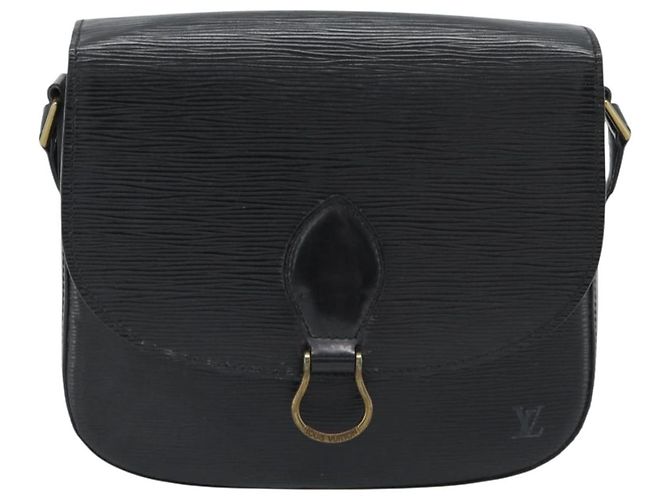 Borsa a Spalla LOUIS VUITTON Epi Saint Cloud GM Black Noir M52192 LV Auth 188832 Nero - vista 13