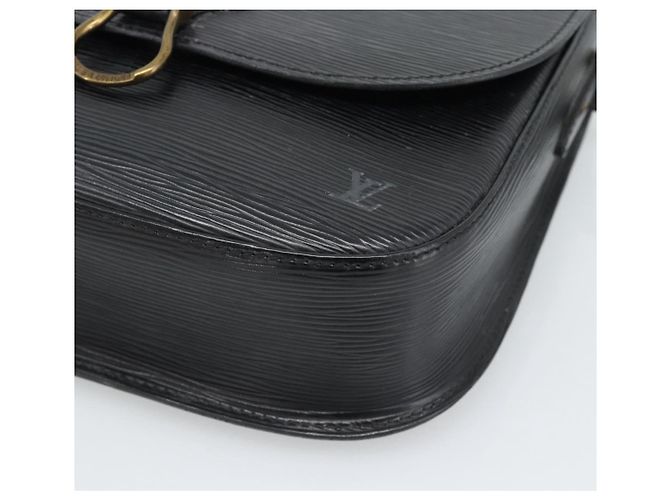 Borsa a Spalla LOUIS VUITTON Epi Saint Cloud GM Black Noir M52192 LV Auth 188832 Nero - vista 14