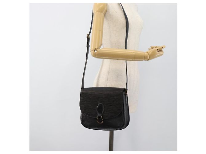Borsa a Spalla LOUIS VUITTON Epi Saint Cloud GM Black Noir M52192 LV Auth 188832 Nero - vista 26