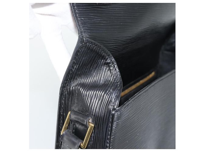 Borsa a Spalla LOUIS VUITTON Epi Saint Cloud GM Black Noir M52192 LV Auth 188832 Nero - vista 9
