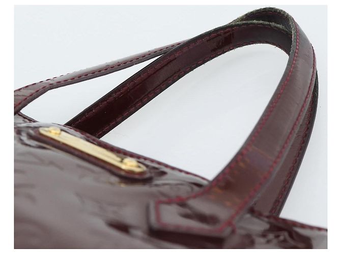 LOUIS VUITTON Monogram Vernis Wilshire PM Hand Bag Amarante M93641 Auth BA13584 Bordò - vista 14