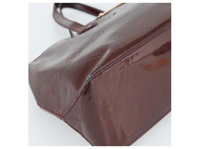 LOUIS VUITTON Monogram Vernis Wilshire PM Hand Bag Amarante M93641 Auth BA13584 Bordò - vista 15