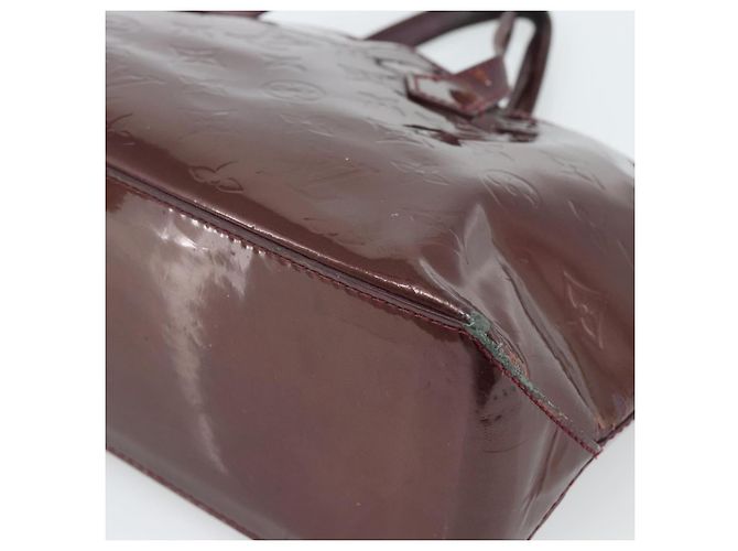 LOUIS VUITTON Monogram Vernis Wilshire PM Hand Bag Amarante M93641 Auth BA13584 Bordò - vista 16