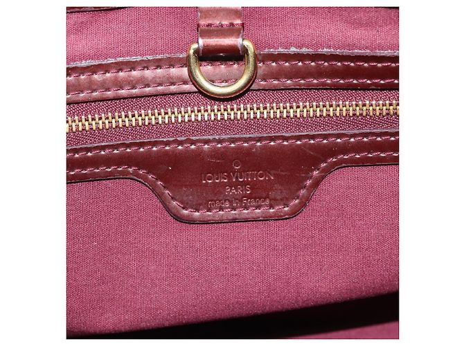 LOUIS VUITTON Monogram Vernis Wilshire PM Hand Bag Amarante M93641 Auth BA13584 Bordò - vista 19