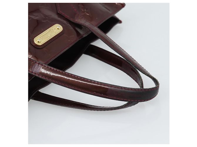 LOUIS VUITTON Monogram Vernis Wilshire PM Hand Bag Amarante M93641 Auth BA13584 Bordò - vista 7