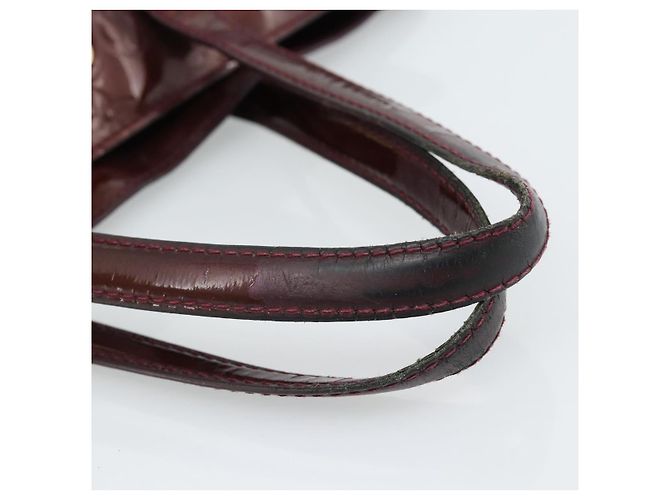 LOUIS VUITTON Monogram Vernis Wilshire PM Hand Bag Amarante M93641 Auth BA13584 Bordò - vista 8