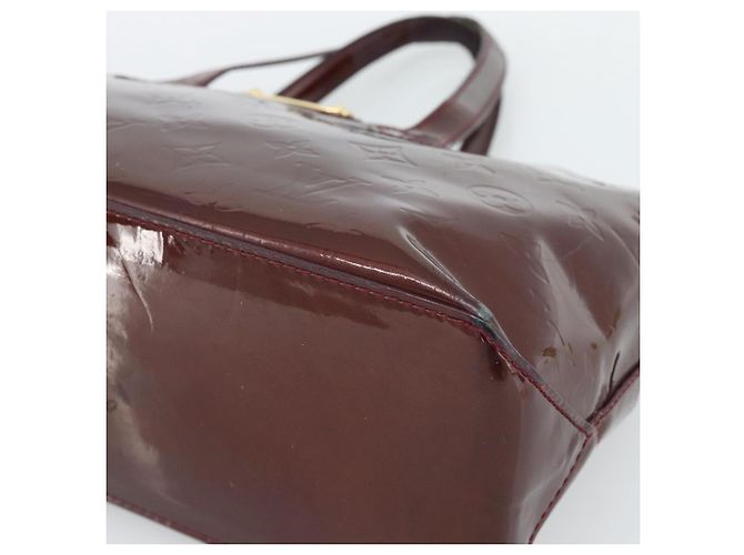 LOUIS VUITTON Monogram Vernis Wilshire PM Hand Bag Amarante M93641 Auth BA13584 Bordò - vista 9