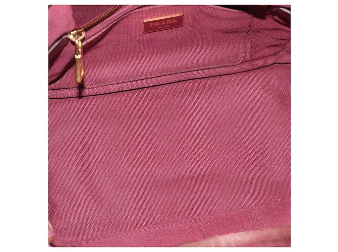 Borsa a mano PRADA Canapa PM in tela Bordeaux Auth 188079 Bordò - vista 10