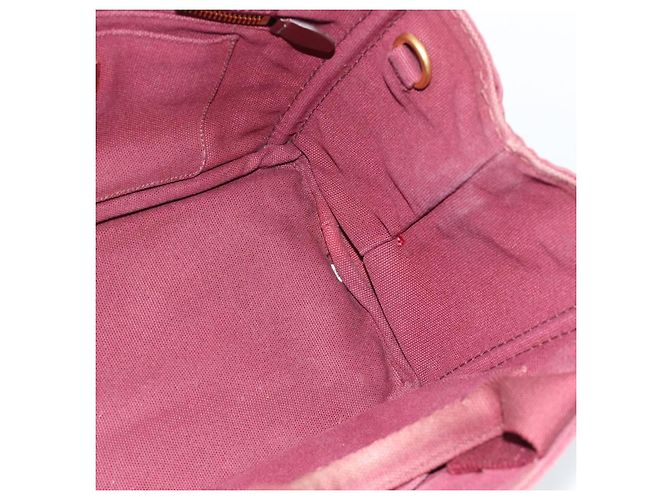 Borsa a mano PRADA Canapa PM in tela Bordeaux Auth 188079 Bordò - vista 18