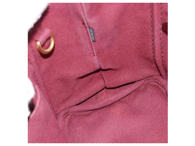 Borsa a mano PRADA Canapa PM in tela Bordeaux Auth 188079 Bordò - vista 19