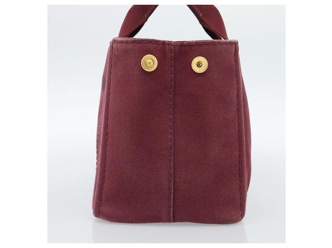 Borsa a mano PRADA Canapa PM in tela Bordeaux Auth 188079 Bordò - vista 4