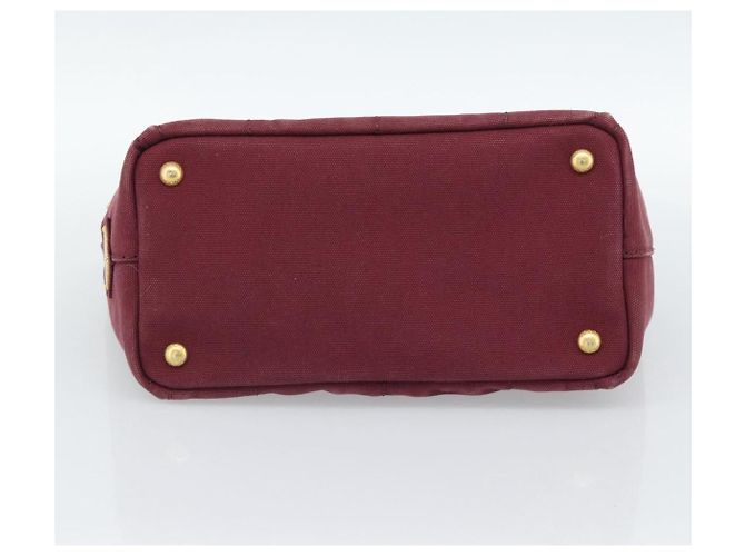 Borsa a mano PRADA Canapa PM in tela Bordeaux Auth 188079 Bordò - vista 5