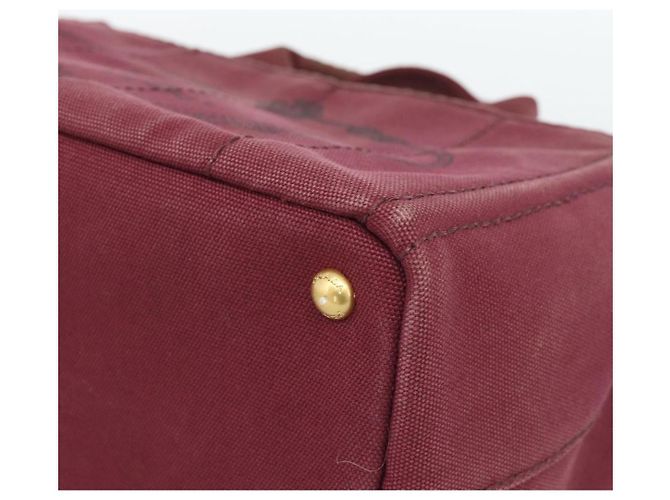 Borsa a mano PRADA Canapa PM in tela Bordeaux Auth 188079 Bordò - vista 9