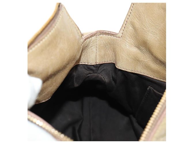 Borsa Miu Miu in pelle 2 way Beige Oro Auth 186442SAM D'oro - vista 25