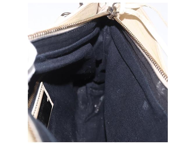 BALENCIAGA Borsa The First in pelle 2way Avorio 103208 Auth 187956V Crudo - vista 24