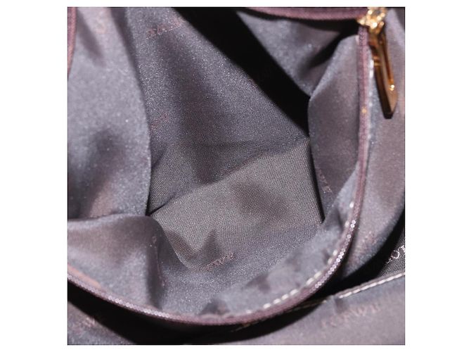 LOEWE Anagram Amazonas Hand Bag Pelle Beige Oro Auth bs35616 D'oro - vista 21
