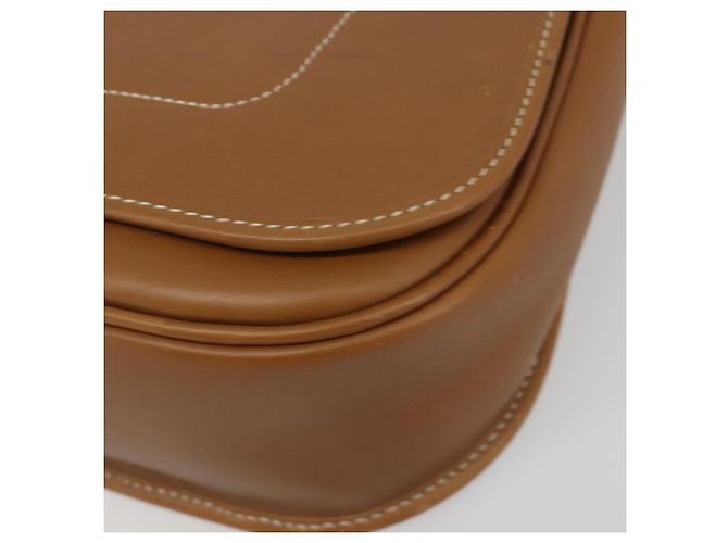 Borsa a tracolla Christian Dior in pelle marrone oro Auth hk3803 D'oro - vista 15