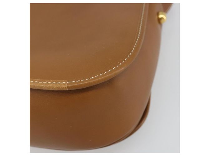 Borsa a tracolla Christian Dior in pelle marrone oro Auth hk3803 D'oro - vista 17