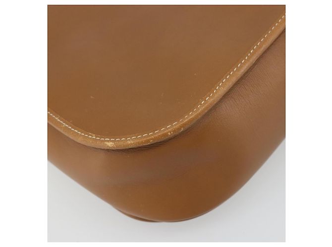 Borsa a tracolla Christian Dior in pelle marrone oro Auth hk3803 D'oro - vista 18