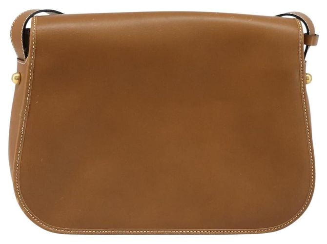 Borsa a tracolla Christian Dior in pelle marrone oro Auth hk3803 D'oro - vista 2