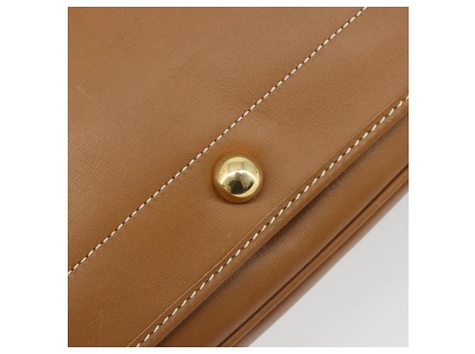 Borsa a tracolla Christian Dior in pelle marrone oro Auth hk3803 D'oro - vista 20