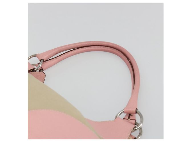 Borsa PRADA in tela beige argento Auth BA13510A - vista 14