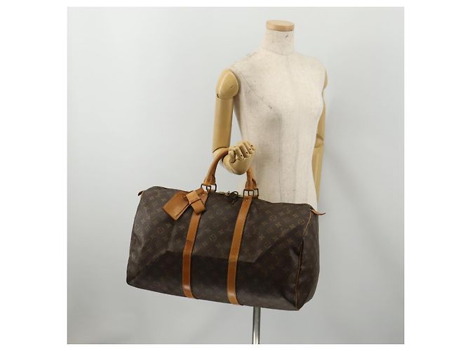 LOUIS VUITTON Monogram Keepall 50 Boston Bag M41426 LV Auth 187419A Monogramma - vista 22