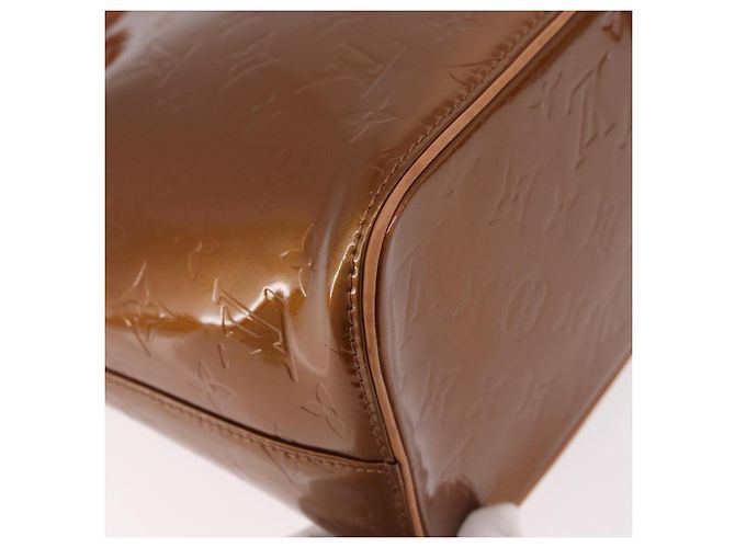 LOUIS VUITTON Bolso Monogram Vernis Houston Bronze M91122 LV Auth 188786A Bronce - vista 17