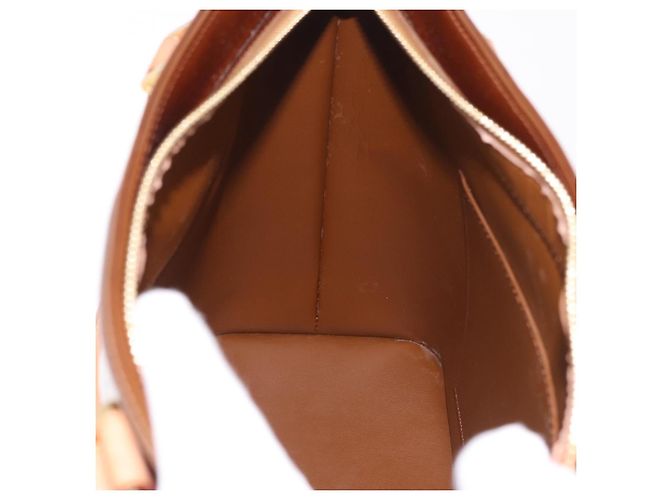 LOUIS VUITTON Bolso Monogram Vernis Houston Bronze M91122 LV Auth 188786A Bronce - vista 19