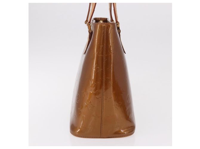 LOUIS VUITTON Bolso Monogram Vernis Houston Bronze M91122 LV Auth 188786A Bronce - vista 4