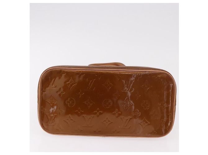 LOUIS VUITTON Bolso Monogram Vernis Houston Bronze M91122 LV Auth 188786A Bronce - vista 5