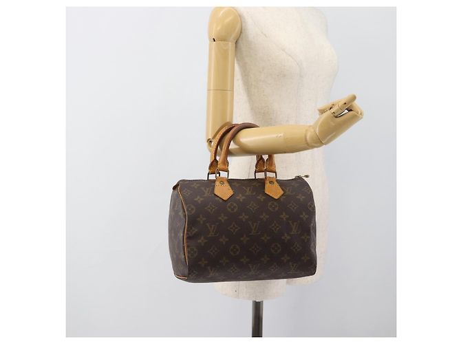 LOUIS VUITTON Borsa Monogram Speedy 25 M41528 LV Auth 188980 Monogramma - vista 21
