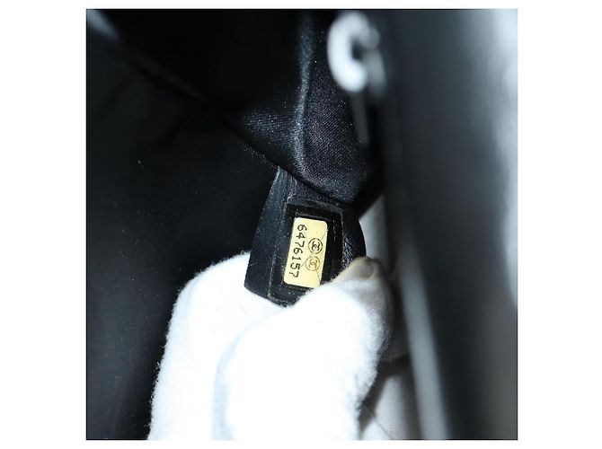 CHANEL Choco Bar Chain New Travel Line Bag Canvas Black CC Auth 187224SAV Nero - vista 10