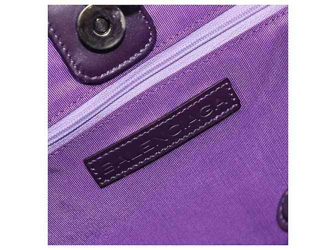 BALENCIAGA Handtasche Wildleder Violett Silber Auth yk20590 - Ansicht 11