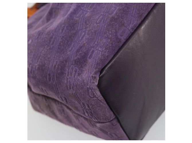 BALENCIAGA Handtasche Wildleder Violett Silber Auth yk20590 - Ansicht 16