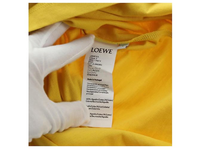 LOEWE �~ Ghibli Totoro T-Shirt Medium Totoro Cotton Yellow Auth 167432SM Amarillo - vista 15